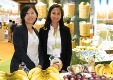 The Dole Asia ladies: Joanna Tañada with Sumire Usui