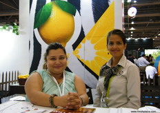 Aysel Oguz (l) of Eren Tarim with a colleague, Aysel was one of the guest speakers at Asiafruit Congress