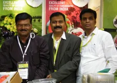 Rajaram Sangle, Director of Sangle Agro Processing with Madhukar (1st) and Prasant Dhase (3rd)