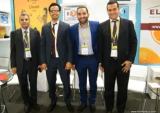 Export Business Developer, Walid Assem (r) with the three Mohammeds of Elwadi - Egypt