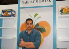 Montasser Rashwan, Assistant Managing Director of Nahdet Misr (Egypt), offers citrus, potatoes, pomegranates and grapes