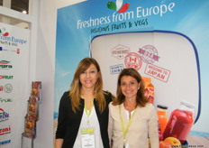 Helped organize the Italian delegation, Simona Rubbi and Bianca Bonifacion of Centro Servizi Ortofrutticoli (Italy)