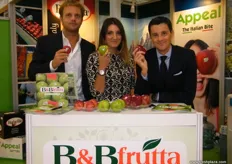 The B&B Frutta of Italy sales team: Fabio Brentegani, Federica Scinocca and Claudio Scandola