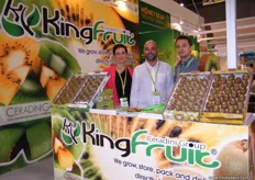 The Kingfruit (Italy) team: Cristina Stamate, Massimo Ceradhi and Roman Donchenko; the company was one of the first companies to introduce Actinidia culture (kiwifruit) in Italy.