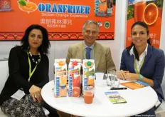 For the Sicilian orange experience, Oranfrizer ..Sara Grasso, Salvo Laudani and Annalisa Alba