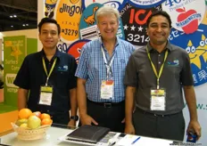 The Sinclair team: Siam Pandey, Tim Watkins and Uracha Tanwibool, provides customers with an unmatched combination of fruit labeling equipment, labels and service - all from a single, reliable source.