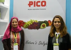 Nevine Mohamed with Salma Diab of PICO (Egypt), provides customers with early, high quality products from safe production, and introduces new crops and promising varieites for exports to international markets at assured standards