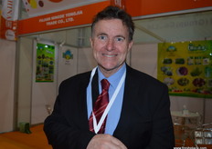 Wayne Prose a well know face in the Australian pavilion.