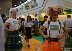 Very inventive costumes to keep the flowing at the Australia Fresh reception.