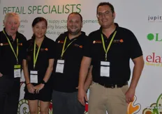 The team at Jupiter, exhibiting for the first time at AFL. Matt Burke, Ashley Teng, Andrew Grantham and Mark Tweddle.