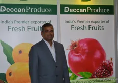 Nagesh Shetty at Deccan Produce promoting his range of fruits into Asia.