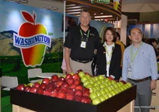 Jeff Webb - Domex Super Fresh, Lona - Good Farmer and Victor - Apple Commission Representative in China at the Washington Apples.