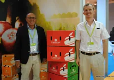 Pieter Kok and Xavier Murray from Cape Five with their new packaging.
