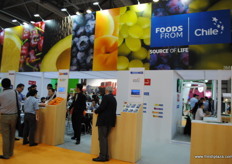 The stand from Chile, which was full of visitors.