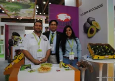 Victor Aquilar Heredia, Juan Pablo Fuentes and Mariana Palma Camarena from Coliman Avocados, Mexico.
