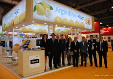 The whole group of citrus exporters from Argentina: Virginia Avilo (IDEP Tocuman), Exequiel Padillo (Citromax), Patricio Elgarriste (FGF Trapani), Fabricio Trapani (FGF Trapani), Alejandro Moralejo (San Miquel SA), Mariane Luna (All Lemon), Nicolas Ravinovich (Pablo Podille ASID), Ignacio Schatz (Pablo Padilla Europe), Juan Pablo Zamore (Frutex) and Bernabe Podille (Citromax)