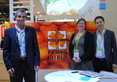 Daniel Bovino, Patricia Roux and Alfred Ho from Pampa Citrus, Argentina.
