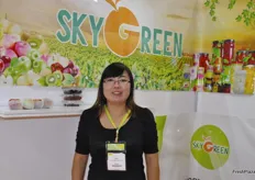 Dalian Skygreen Trading Co., Ltd is based in Dalian in Northern China. Skygreen trades in apples, ginger and garlic, which it exports to Bangladesh, Sri Lanka, Thailand, Indonesia, Russia and the US. Leslie is welcoming all the international clients at Fruit Logistica.