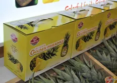 Gift box for two pineapples, designed for the domestic Chinese market.
