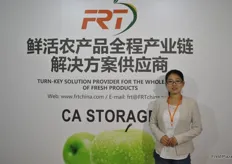 Jasmine Gong is the marketing director of Beijing Fruitong Science and Technology Co., Ltd. The company specialises in CA storage and fresh produce sorting lines. Beijing Fruitong Science and Technology Co., Ltd. cooperates with two partners in the Netherlands, which are Aweta and Storex.