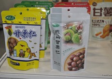Chestnuts in colourful packaging from Yanshan Chestnut (Qin Huang Dao) Food Co., Ltd.
