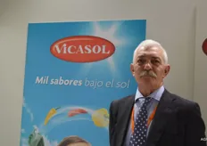 Vicasol, producer of tomatoes and other products. Depicted is Isodoro Sánchez Bernabeu.