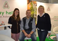 Hannah Towler, John Hutton and Jo Hamms from Adama. The company supplies arable solutions to farmers, including fungicides, herbicides and growth regulators.