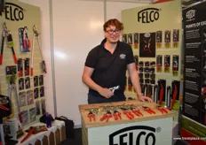 Barry James from Burton and McCall promoting the tools from Felco.