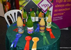 The entrants in the NFU Apple Juice Competition, won by RH & JC Elgie – Bramley & Russet.