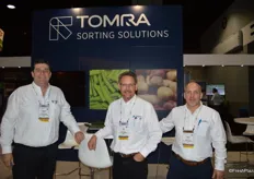 Diarmuid Meagher, Jeff Nielsen and Grant Ruggles with Tomra sorting solutions.