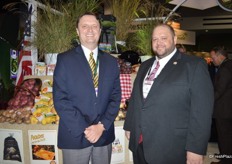 Jamey Higham and J.P. Surerus with Potandon Produce.