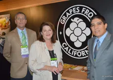 Grapes from California represented by Adrian Rivera, Carolyn Hughes and Fabian Garcia.