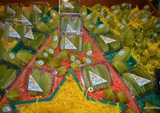 Starfruit on display at the Brooks Tropicals booth.