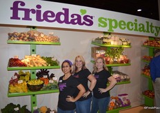 Oakley Boren, Jennifer Poulson and Karen Szaltis from Frieda's Specialty Produce.