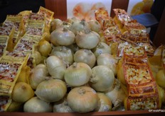 Sweet onions on display at Keystone Fruit Marketing