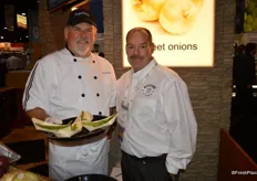Chef Dave Munson and Marty Kamer from Keystone Fruit Marketing.
