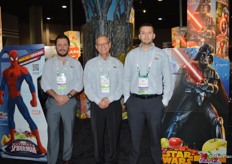 Bernardo Guzman, Joe Aronica and Willie Sosa with Sage Fruit