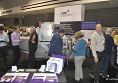 Booth of BBC Technologies promoting their products