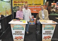 Debbie an Bobby Daughtry from Farm Fresh Produce promoting the sweet potatoes from North Carolina.