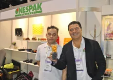 Gian Gamberini and Massimo Bellotti from Nespak with a new 90 gram shaker