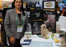 Adriana Medina from TropiFoods, also present at the Costa Rica Pavilion