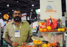 Francisco Chain Castro from InverMex, Mexico at the Booth of AMHPAC