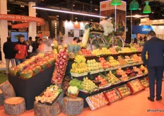 The nice presentation of different kind of fruits attracted a lot of visitors.