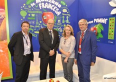 Marc Peyres, Alain Vialaret, Dina Abella and Sylvain Brard from Blue Whale