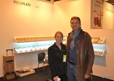Kelly Den Herder from FreshPlaza.es and Pierre Batardiere from Daniel Cadiou, a specialist in onions, shallots and garlic from Brittany