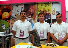 Pablo Cisternas, Nicolas Zalvidar and Hector Mirando from Innoprint, offering labelling solutions.
