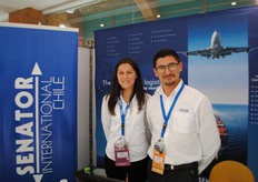 Lidia Martínez and RobertoAlbornoz from Senator International.