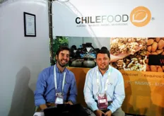 Sebastian Gonzalez and Jan Pablo Hechem from Chilefood.