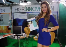 Camila Jaque at Al Precision - presenting drones, one of the companies at the innovation pavillion.