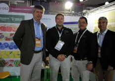 Alvaro Faret (Alfa Logistics), Graig Uchizono and Fernando Soberanes (Giumarra companies) and Robero Aylwin (Proyecta).